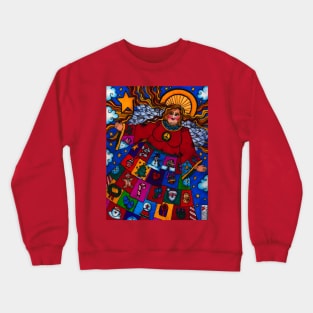 Abundant  Blessings Christmas Angel Crewneck Sweatshirt